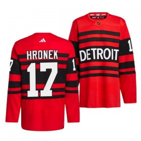 Dresovi Detroit Red Wings Filip Hronek 17 Adidas 2022-23 Reverse Retro 2.0 Crvena Authentic - Muške